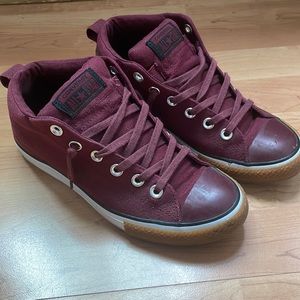 COPY - Maroon red high top Chuck Taylor Converse sneakers